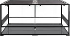 REPTIZOO Large Reptile Terrarium, Tall & 48 INCH Wide Reptile Tank with Sliding Door Top Screen Ventilation & Anti Escape Lid (48" W X 24" D X 24" H (Full Glass & Side Mesh Panel Switchable))