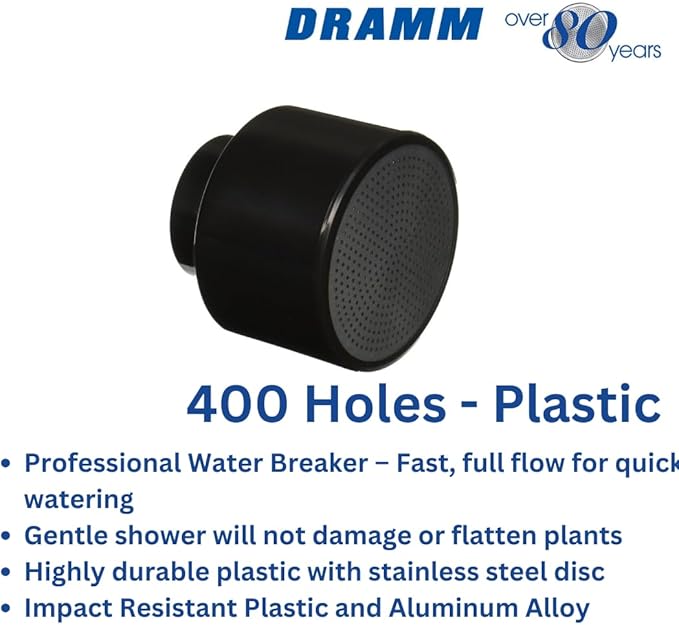 DRAMM 400 WATER BREAKER NOZZLE, BLACK, Twin
