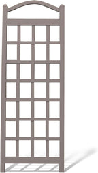 Dura-Trel PVC Garden Trellis for Climbing Vine Plants, Cambridge, Mocha, 28" x 76"