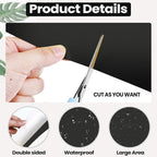 Qualirey 100 Pcs 6 x 8 Inch Sticky Traps for Plant Double Sided Sticky Trap for Gnats with Twist Ties Fly Traps for Fruit Insect Fungus Bugs Indoor Outdoor (Black)