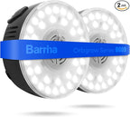 Barrina Orbgrow OG09 Puck LED Grow Light, 5000K 18W(2 x 9W, 270 Watt Equiv), Plant Lights for Indoor Plants Full Spectrum, Magnetic & Linkable, Small Grow lamp, Perfect for Plant Shelf, 2 Packs, Black