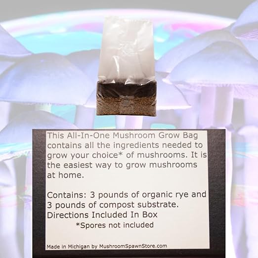 Jumbo 6 Pound Magic All in One Mushroom Grow Bag
