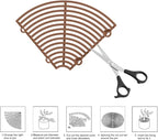 2Pack Plant Pot Grid, Cuttable Flower Pot Soil Cover Protectors with Deep Stakes, Dogs, Cats Digging Stopper, Plant Grid Pot Cover, 19cm/7.5in Diameter