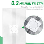 GREANER 50 Packs Mushroom Spawn Bag, 6 Mil Mushroom Growing Bag with 0.2 Micron Filter Breathable, Extra Thick 6"x5"x20" Spawn Bags