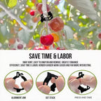 Plant Support Clips Plastic Tomato Clips Plant Clips for Climbing Plants Clear Grape Tomato Vine Trellis Clips for Garden Vegetables Plants Flower Grow Fixing (200, Black)