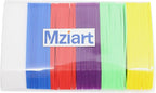 Mziart 120Pcs 4 Inches Plastic Plant Tags Waterproof Nursery Garden Plant Labels Stakes Pot Markers, Multicolor