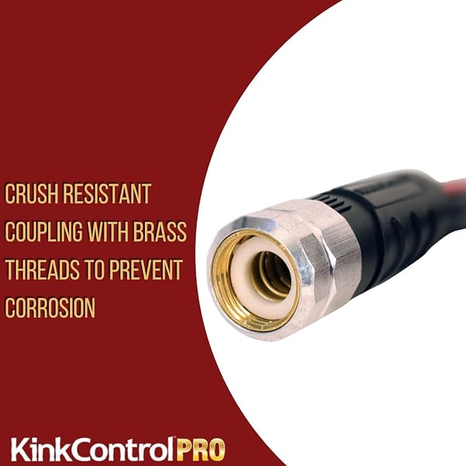 Kink Control Pro Garden Hose, Water Hosewith Superior UV Resistance, Ergonomic Grip, High Burst Strength, Triple Frame Technology for Kink Resistance, 25 Ft