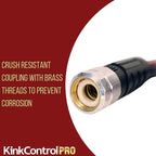 Kink Control Pro Garden Hose, Water Hosewith Superior UV Resistance, Ergonomic Grip, High Burst Strength, Triple Frame Technology for Kink Resistance, 25 Ft