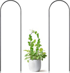 Oruola 2 Pack Hoya Trellis, Plant Trellis for Pots,U-Shaped Small Trellis for Potted Plants,13.4 Inch Metal Indoor Plant Trellis for Potted Plants for Vine Ivy Hoya Monstera,Indoor Outdoor Use, Black