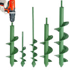 Auger Drill Bit for Planting 4 Pack, Garden Ground Earth Spiral Drill Bit for 3/8" Hex Drive Drill, Easy Bulb Auger for Post Hole Digger Flowers, Bedding Digging Plant Rapid Planter Tool