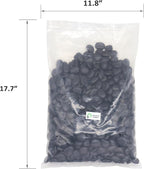 Black Rocks for Plants - Decorative Polished Pebbles 1/2 to 1 Inch 2 lbs. for Garden, Vase Fillers, Succulents, Pots (SM 0.5 to 1 Inch, Polished, 2)