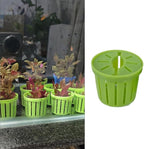 4 Pack Aquarium Plant Holder Fish Tank Plants Pots Anti-Floating Aquarium Plant Weights Aqua Soil Container for Echinodorus Bleheri Live Freshwater Plants Substrate Tabs Fertilizer Stratum