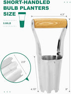 Bulb Planter Tool 4 Inch Measurements Garden Bulb Planting Tool Plant Hole Digger Tool for Tulip Daffodil Flower Plants Handled Transplanter