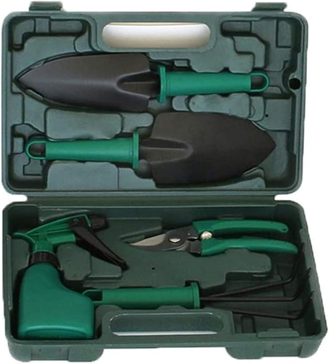 5PCS Gardening Tool Set Plant Care Mechanics Kit Pruning Tools with Carrying Case