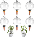 6 Pack Plant Watering Globes with Covers 17oz Self Watering Planter Insert, Plastic Water Bulbs, Indoor/Outdoor Plant Watering Devices for Automatic Drip Irrigation