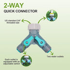 Drip Irrigation System 98ft, Fast Connect Automatic Irrigation Kit with 12mm, 6mm Blank Distribution Tubing and Accessories, DIY Garden Watering Equipment for Garden, Greenhouse, Flower Bed, Patio