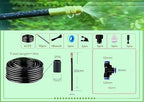 New drip Irrigation kit, Automatic Garden Watering System, Quick Connector and 360-degree Bending Dropper atomizing Copper Nozzle, Garden Plant Lawn Courtyard Watering System. (65FT)