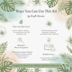 DIY Terrarium Kit with 13 Items Soil Pebbles Sphagnum Moss Activated Carbon Burlap Peat Moss Terrarium Tools Indoor Garden Make Your Own Terrarium