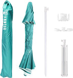 AMMSUN Shade Umbrella, Premium Portable Umbrella with Stand, 6.5ft Lightweight Free Standing Canopy for Sporting Games, Adjustable Instant Sun Protection and Easy to Carry, Turquoise
