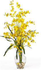 Nearly Natural Dancing Lady Liquid Illusion Silk Flower Arrangement