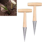 Plant Hole Digger for Planting - Handheld Seed Dispenser Tool, Seed Dibber Gardening Tool, Handheld Digger Garden Seeds Planting Tools for Plantings Tulip Daffodil Saffron Vegetable Seeds (2pcs)