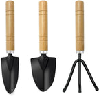 Small Garden Tools,3 Pcs Mini Garden Tools Set,Include Small Trowel,Mini Shovel and Hand Rake,Heavy Duty Indoor Gardening Plant Tools Set for Succulent,Bonsai,Pot Plants,Potting Tools Kit