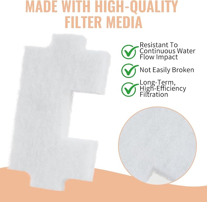21 Pcs Pond Waterfall Spillway Filter Media Set 10 Reusable Waterfall Box Filter Replacement Pad 10 Bracket and 250g Ceramic Rings for Maintain Water Quality Spillway not Included