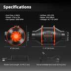 Spider Farmer G3000 Grow Tent Kit Complete 3x3x6ft, 300W Dimmable Bar Style LED Grow Lights 36"x36"x70" Tent Kit 4" Ventilation System with GGS Controller