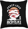 Zen Niwaki Japanese Garden Art Botanists Throw Pillow
