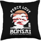 Zen Niwaki Japanese Garden Art Botanists Throw Pillow