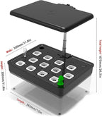 Hydroponics Growing System, 12 Pods Indoor Herb Garden with LED Grow Light, with Aquaponic Fish Tank,with Auto Timer,for Home Kitchen,Height Adjustable
