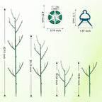 PERSZEN 15 Pack Stackable Plant Support Stakes, Garden Trellis for Climbing Plants Indoor and Outdoor Use, Plant Accessories for Potted Plants Monstera, Plant Sticks for Climbing Plant Stems