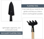 HOMSFOU 14pcs Succulent Planting Tool Set with Spraying Bottle, Soil Scoop, Shovel, and Pruning Scissors for Indoor and Outdoor Gardening, Transplanting and Plant Care Accessories