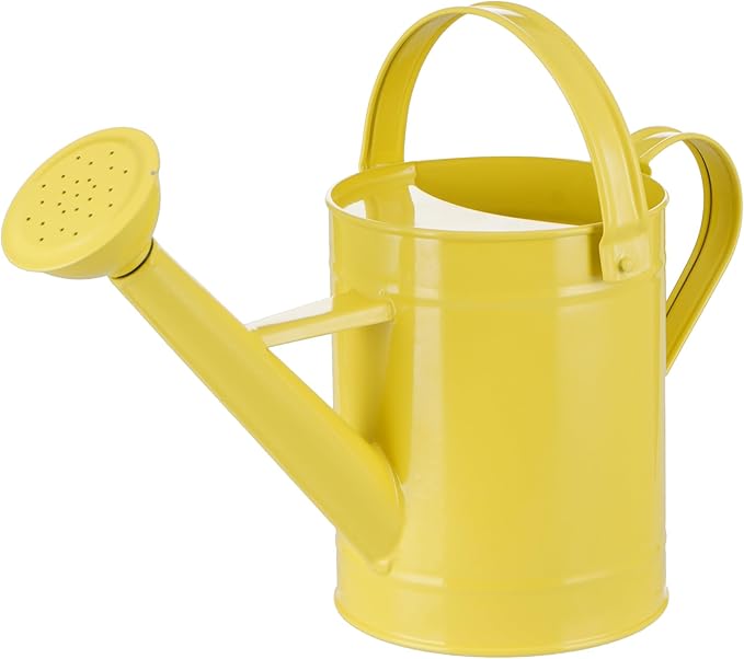 Topadorn Watering Can for Plants, 55 Oz Metal Watering Can with Removable Spout for Indoor & Outdoor Plants, Long Spout Garden Watering Can, Yellow