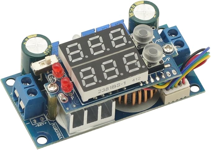 5A MPPT Solar Panel Controller DC-DC Step-Down CC/CV Charging Module with Blue Display LED Regulator Controllers