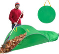 UQM Leaf Collector,Extra Large Portable Pop Up Leaf Bags, Foldable Leaf Pick Up Tools, Reusable Yard Garden Bags for Leaves Lawn Trash