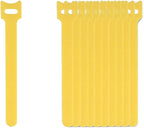 California JOS 60 PCS 6 Inches Reusable Cable Ties, Adjustable Cord Straps, Cable Organizer, Cord Wrap and Hook Loop Cords Management -yellow
