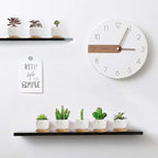 ZOUTOG Succulent Plant Pot 12 Pack, 2.5 inch Square Pattern Ceramic Planters with Bamboo Tray, Small Succulent Pots Indoor, White Office Desk Decor (Seeds＆ Plants Not Included)