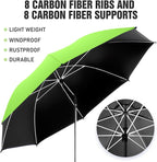 2 PACK Beach Umbrella with Clamp, 360 ° Adjustable Umbrellas for Chair, UPF50+ Umbrella for Beach Chair, Patio Chair, Wheelchair, Camping Chair, Golf Carts (Chair Not Included)
