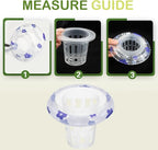 4 PCS Floating Aquarium Plant Holder, Plastic Fish Tank Basket with Floating Rings, Aquatic Pot for Fish Tank Aquaponic Plant Cultivation and Aquascape Decorations