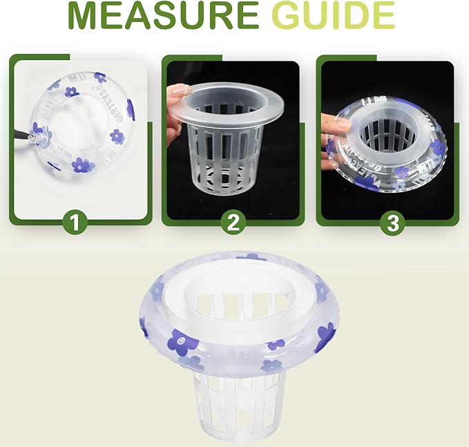 4 PCS Floating Aquarium Plant Holder, Plastic Fish Tank Basket with Floating Rings, Aquatic Pot for Fish Tank Aquaponic Plant Cultivation and Aquascape Decorations