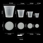 8 pcs 5/6/7/8 inch Large Clear Nursery pots for Plants with Saucers,Thick Plastic Nursery pots for Plants with Drainage Holes for Monstera Plant Live,Ariod,etc