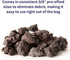SuperMoss (24533) Horticultural Lava Rock – Premium Soil Amendment & Decorative Top Dressing for Plants, Terrariums, & Aquariums, 2 Quarts Bag, Black