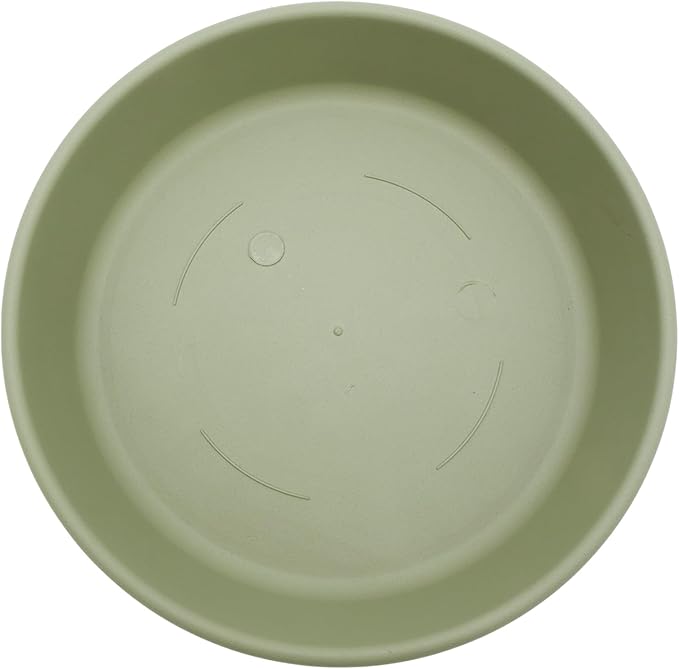 The HC Companies Flower Pot Saucers - Plastic Plant Saucer for Outdoors & Indoors - Traditional Design Plant Pot Trays for Water Drainage - Durable & Stylish Round Plant Tray (12-inch Seafoam)