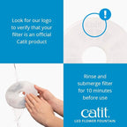 Catit LED Flower Fountain with Triple Action Filter, Cat Drinking Water Fountain, 3 L