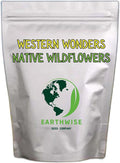 Earthwise Western Wonders Native Wildflower Seed Mix – Pollinator Friendly, Drought Tolerant, Low Maintenance, Organic, Chemical-Free, Pet Safe – Covers Up to 500 sq ft, 1/2 lb