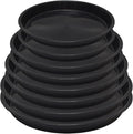 4 Size Round Plant Saucer,8 Pack Pant Pot Trays, Plant Saucers for Indoors and Outdoors, Seed Starting Tray, Growing Trays,Black（4",5",6",8"）