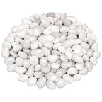 Succulent Rocks,Virekm River Rocks,Decorative Ornamental Pebbles,Garden Landscaping Stones,Gravel Filler for Home Decoration Flower Bed Fish Tank Plants Vases Succulents (1, White, 2 Pounds)