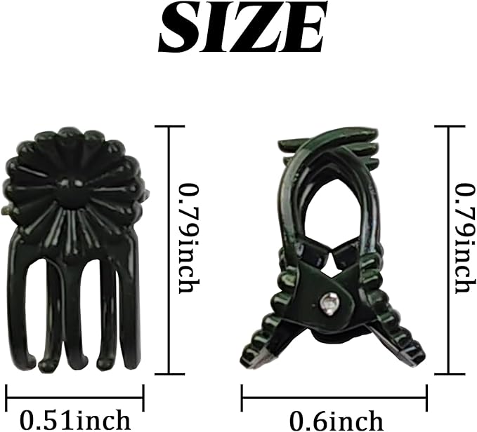 RONYOUNG 200PCS Plant Clips, Orchid Clips Plant Orchid Support Clips Flower and Vine Clips for Supporting Stems Vines Grow Upright Dark Green