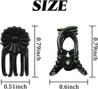 RONYOUNG 200PCS Plant Clips, Orchid Clips Plant Orchid Support Clips Flower and Vine Clips for Supporting Stems Vines Grow Upright Dark Green